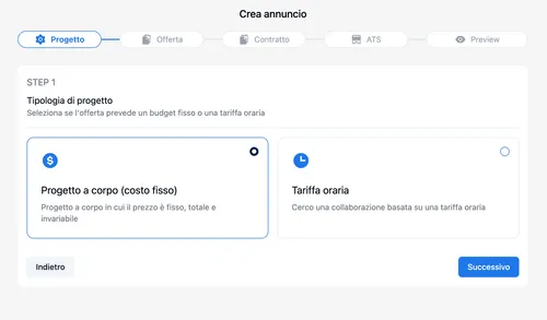 Sevedemo offer type selection