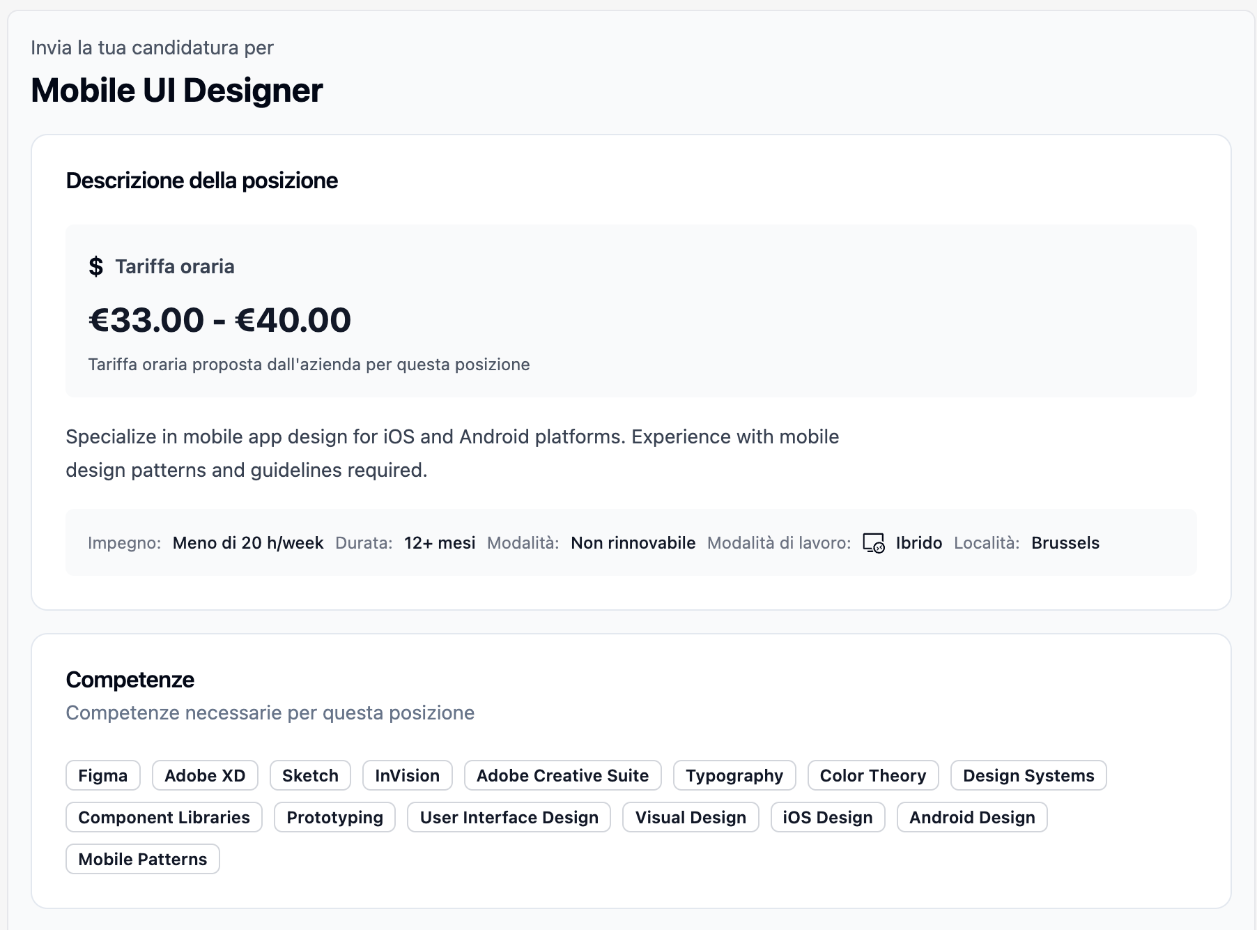 Sevedemo offerte utente